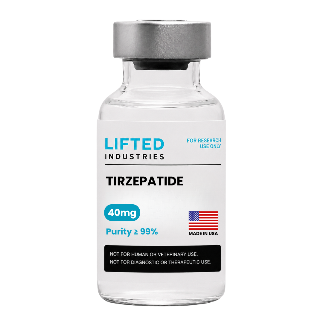 Lifted Industries - Wholesale Research Compound (Peptides) - Vial - Tirzepatide 40mg [For Research Use Only!]