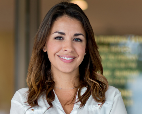 Smiling med spa practitioner in a clinic